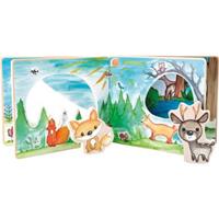 Small foot interactief boek bos 18 x 15 x 2 cm hout