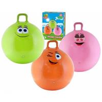 Summertime Skippybal smiley voor kinderen 70 cm groen
