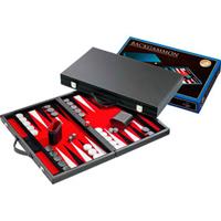 Philos Backgammon Koffer Medium Standaard (Rood)