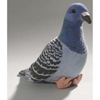 Bellatio Pluche blauwe duif knuffel 24 cm