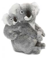 WNF pluche koala knuffel met baby 28 cm