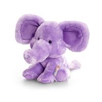 Keel Toys pluche olifant knuffel paars 14 cm