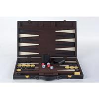 Buffalo Backgammon ingelegd 46 x 30 cm zwart