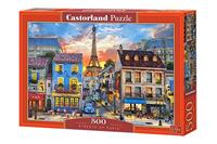 Castorland Castorland Streets of Paris 500 stukjes. Aantal puzzles: 500 stuk(s). Genre: Stad, Aanbevolen leeftijd (min): 9 jaar. Breedte: 330 mm