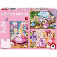 Schmidt Sprookjesachtige prinses 3 x 24 stukjes - Puzzel