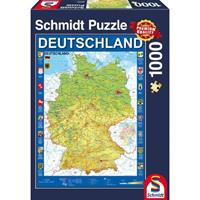Schmidt Spiele Deutschlandkarte (Puzzle)
