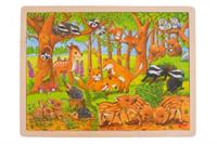Goki Wooden Jigsaw Puzzle - Forest Animals 48st. Holz