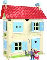 Small Foot poppenhuis rood hout 43 x 29 x 56 cm