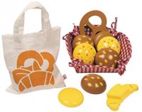 Goki Breakfast Basket/Picnic Set with Wooden Bread