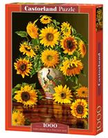 Castorland puzzel 1000 stukjes Sunflowers in a Peacock Vase