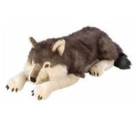 Wild Republic Pluche wolf knuffel 76 cm - wolven knuffeldier