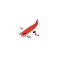 Bellatio Dubbele propeller vliegtuig rood 12 cm