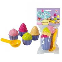 Speelgoed cupcake zandvormen 9 delig