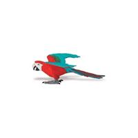 Bellatio Rode Ara papegaai van plastic 10 cm
