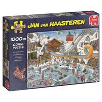 Jumbo Spiele GmbH Jumbo 19065 - Jan v. Haasteren, Winterspiele, Comicpuzzle, Puzzle 1000 Teile