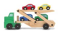 melissa&doug Melissa & Doug - Wooden Car Transporter and 4 Cars (14096)