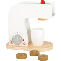 Small foot koffiemachine hout wit 17 x 9 x 18 cm