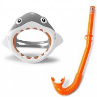 Intex snorkelset Shark Fun junior 2 delig oranje/grijs