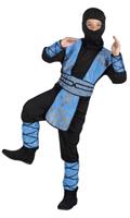 Boland verkleedpak Royal Ninja junior blauw/zwart mt 128-140