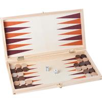 Longfield Games schaak/backgammon opklapbaar 29 cm blank