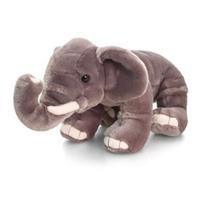 Keel Toys pluche olifant knuffel 25 cm Grijs