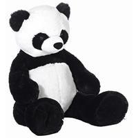 Grote panda beer knuffel 100 cm Zwart