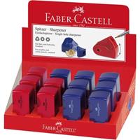 Faber Castell puntenslijper Faber-Castell "Sleeve" Mini enkel rood/blauw