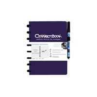 Correctbook Notitieboek  uitwisbaar en herbruikbaar A5 blauw lijn 40blz