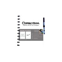 Correctbook Notitieboek  uitwisbaar en herbruikbaar A4 wit blanco 40blz