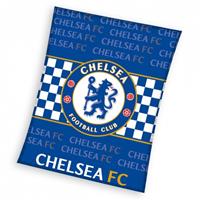 Chelsea fleece deken 110 x 140 cm blauw