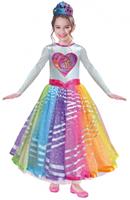 Amscan Kostüm Barbie Rainbow Magic Deluxe, 1-tlg. Gr. 104/110 Mädchen Kleinkinder