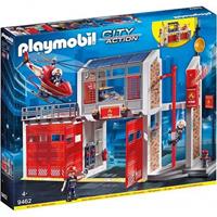 Playmobil City Action - Grote brandweerkazerne met helicopte