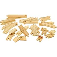 Bigjigs toys Houten rails - Uitbreidingsset, 25-delig