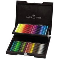 FABER-CASTELL Buntstifte POLYCHROMOS, 72er Holzkoffer