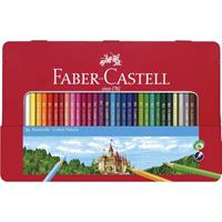 FABER-CASTELL Hexagonal-Buntstifte CASTLE, 36er Metalletui