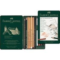 24DNL Pitt Monochrome set Faber Castell 12-delig medium
