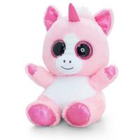 Keel Toys pluche eenhoorn knuffel roze/wit 25 cm Roze