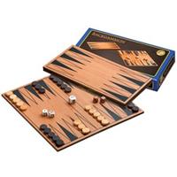 Philos 1138 - Backgammon-Set, klappbares Spielbrett, Reisespiel