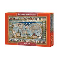 castorland Map of the world,1639 - Puzzle - 2000 Teile