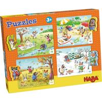 HABA 301888 - Puzzles Jahreszeiten, 4x15 Teile