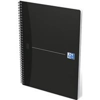 Oxford OFFICE Essentials spiraalblok smart black, 180 bladzijden, ft A4, gelijnd