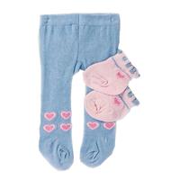 Heless Poppenmaillot en sokken blauw/roze 35-45 cm