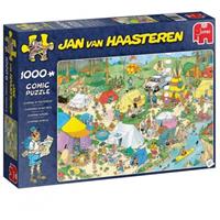 Jumbo Jan Van Haasteren - Camping im Wald 1000 Teile Puzzle Jumbo-19086