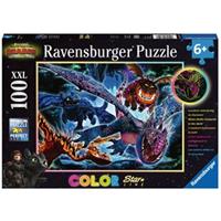 Ravensburger Verlag Ravensburger 13257 - Dragon The hidden World, Leuchtende Drachen, Puzzle, Kinderpuzzle, 100 Teile XXL