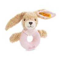 baby Hoppel rabbit grip toy, pink - 12cm