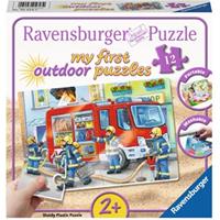 Ravensburger Verlag Ravensburger 05613 - My first outdoor puzzles, Feuerwehr, Draußen Puzzle, 12 Teile