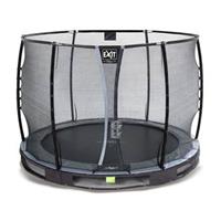 EXIT Elegant Premium Boden trampolin ø305cm mit Sicherheitsnetz deluxe