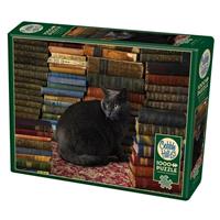 puzzle 1000 Teile - Library Cat