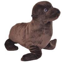 Wild Republic Pluche bruine zeeleeuw knuffel 35 cm - Zeeleeuwen zeedieren knuffels - Speelgoed voor kinderen