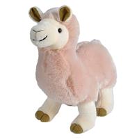 Wild Republic Pluche roze alpaca/lama knuffel 35 cm speelgoed Roze